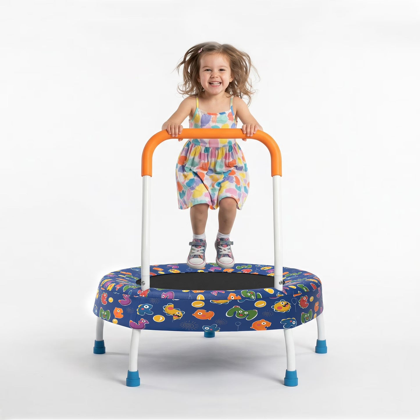 Toddler Trampoline for Kids, 28" Indoor Trampoline for Kids, SEGMART Kids Trampoline with Jumping Mat, Round Small Trampoline, Mini Trampoline for Indoor Outdoor, Gift for Boys Girls