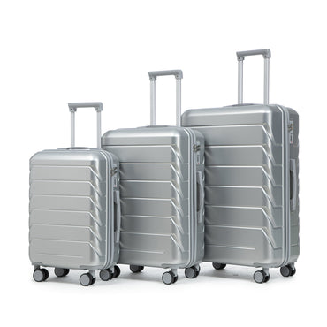 20"/24"/28" Luggage Set for Travel,3-Piece ABS Spinner Luggage Set, Combination Lock, 360° Silent Wheels, Durable Hardshell