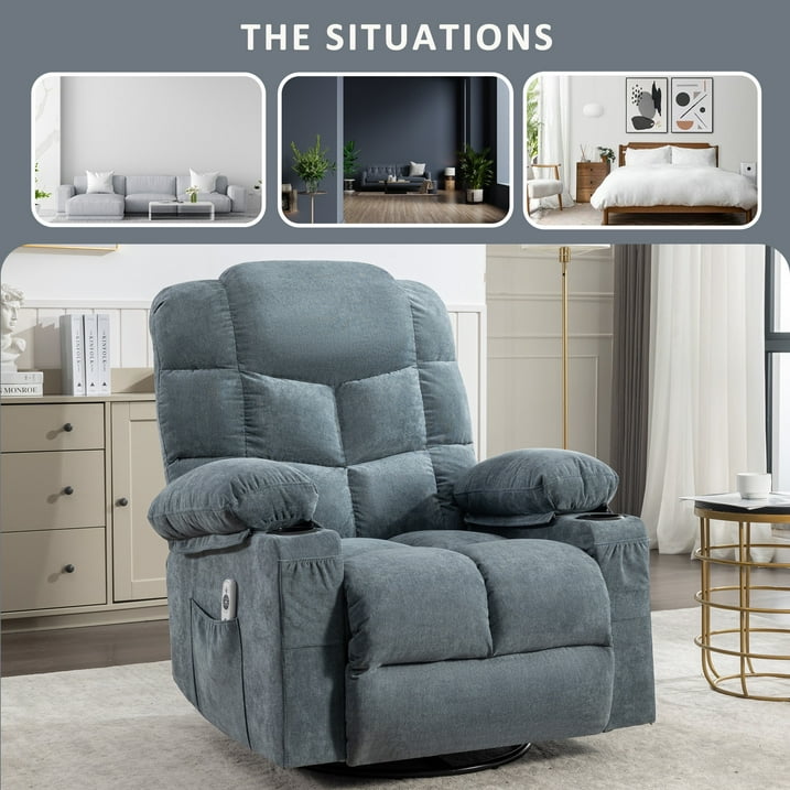 Lift Recliner Chair for Elderly and Disabled, Modern Living Room Electric Power with 4 Positions Lift, Remote Control and Storage Pockets, Ergonomic Plush Velvet Single Sofa Lounge, Grey, SS1815