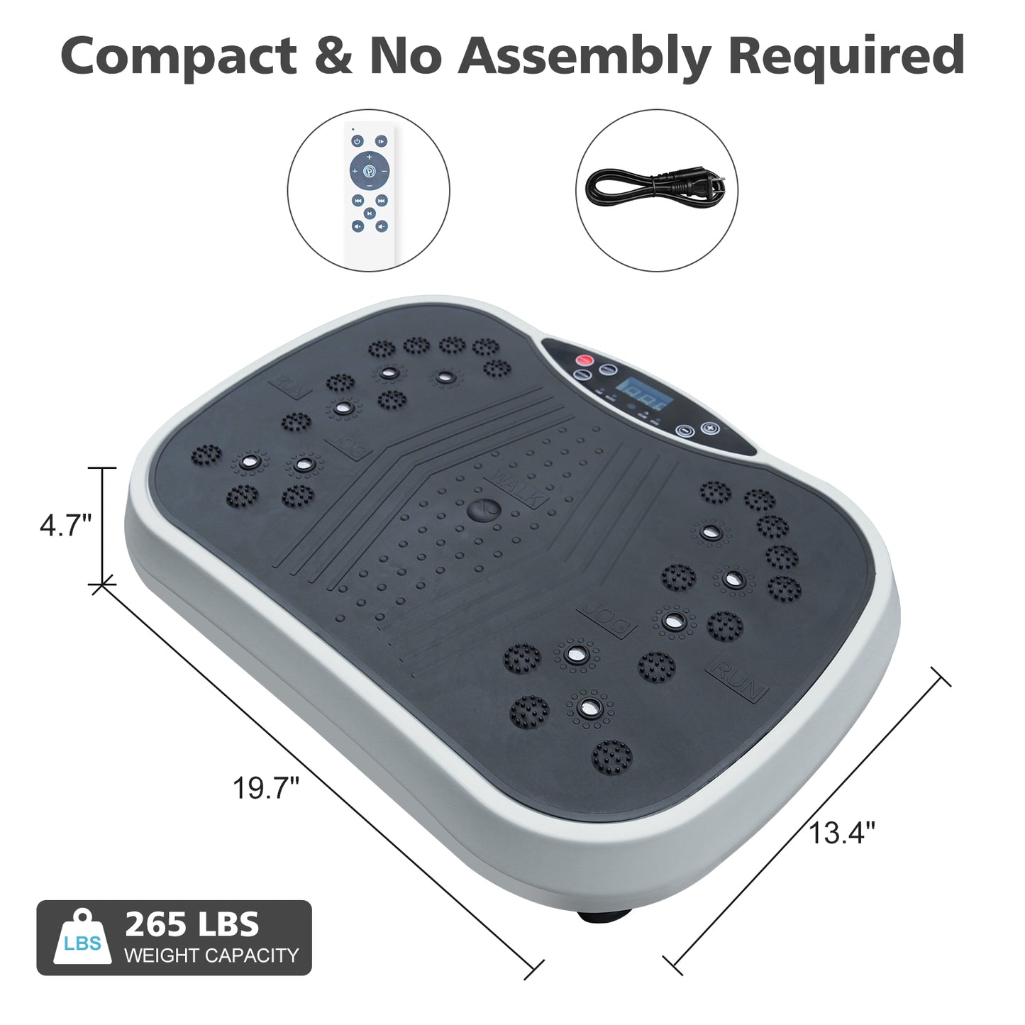 Vibrating Plate Exercise Machine for Weight Loss, Vibration Plate Platform for Lymphatic Drainage, Adjustable Speeds Power Shaping Vibrating Plate for Weight Loss, Whole Body Workout Vibration Plate