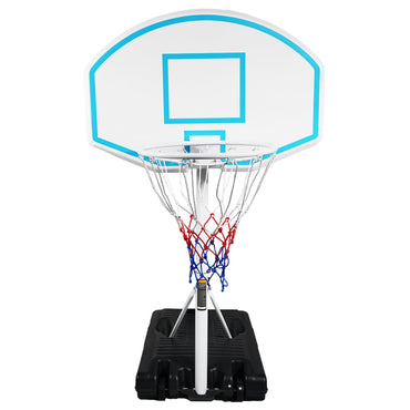 Segmart Portable Poolside Basketball Hoop, 3.1 ft to 4.7 ft Adjustable Height, Outdoor Basketball Hoop with 36" Backboard, Black
