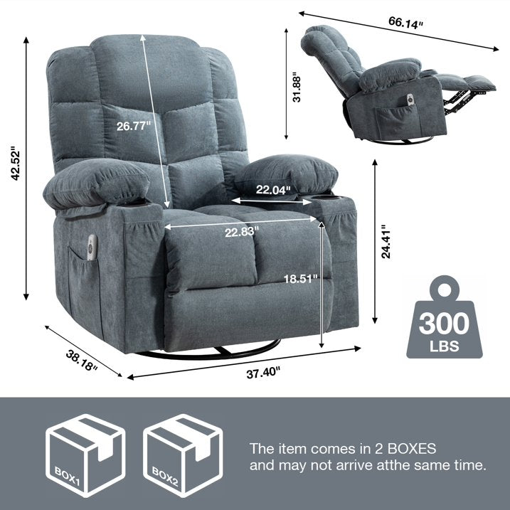 Lift Recliner Chair for Elderly and Disabled, Modern Living Room Electric Power with 4 Positions Lift, Remote Control and Storage Pockets, Ergonomic Plush Velvet Single Sofa Lounge, Grey, SS1815