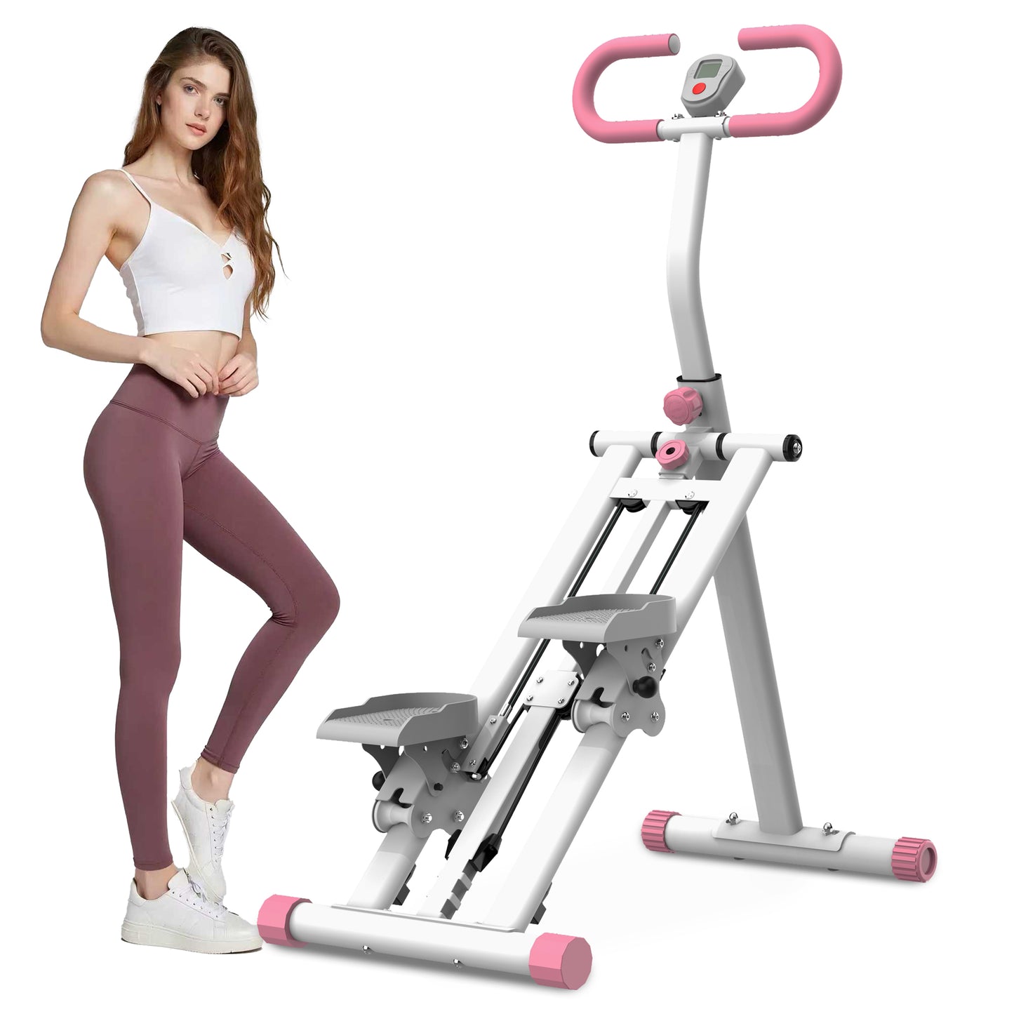 Stair Stepper for Home Gym Exercise, Segmart Vertical Climber Exercise Machine, Full-Body Cardio Machine with Adjustable Handles, Extended Step Range Climber Machine for Legs, Core And Glute Workouts