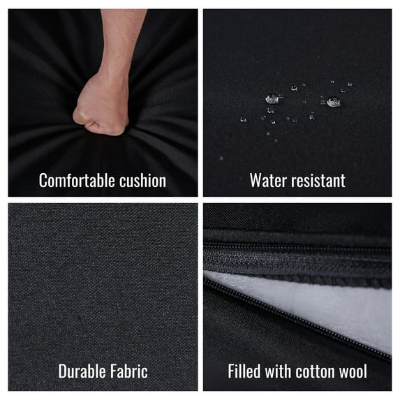 Segmart Patio Conversation Set for Outdoor, 2025 Upgrade 4-Piece Conversation Furniture Set w/Loveseat Sofa, 2 Single Sofas, Coffee Dining Table and Padded Cushions, Max Weight 705 lbs, Brown