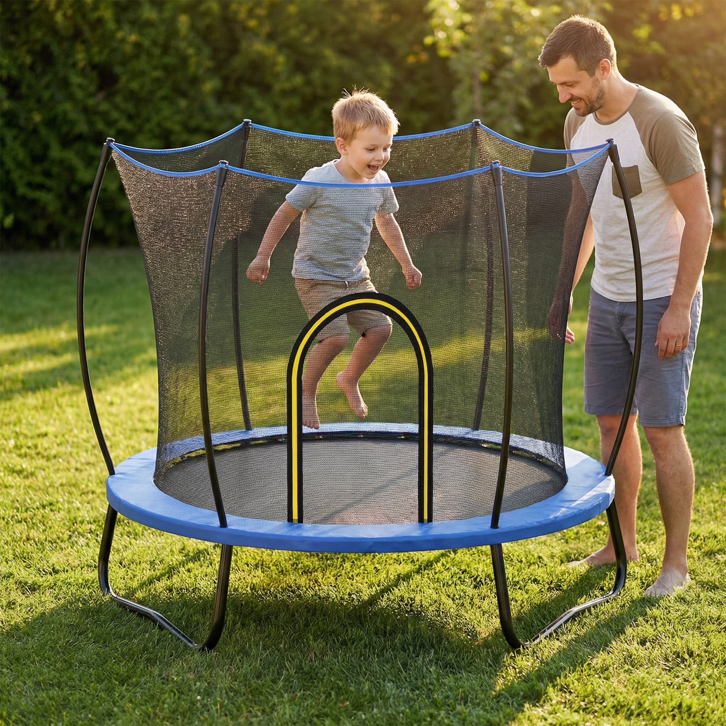 55" Kids Trampoline with Net, SEGMART Toddler Trampolines for Kids, Small Trampolines for Kids, Mini Trampolines for Kids Indoor, Indoor Trampoline for Toddlers, Baby Trampoline