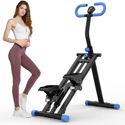 Stair Stepper for Home Gym Exercise, Segmart Vertical Climber Exercise Machine, Full-Body Cardio Machine with Adjustable Handles, Extended Step Range Climber Machine for Legs, Core And Glute Workouts