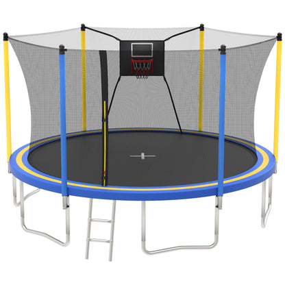 Segmart 14FT Trampoline for Kids & Adults with Enclosure Net and Basketball Hoop, Heavy Duty