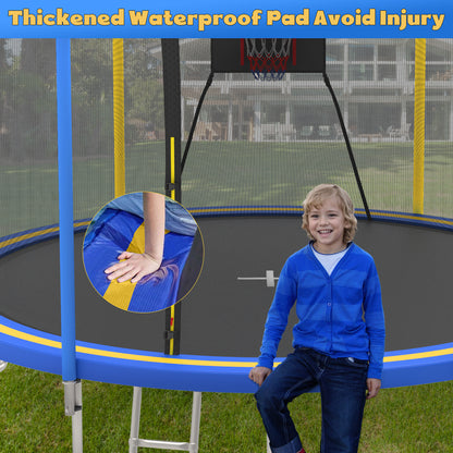 Segmart 14FT Trampoline for Kids & Adults with Enclosure Net and Basketball Hoop, Heavy Duty