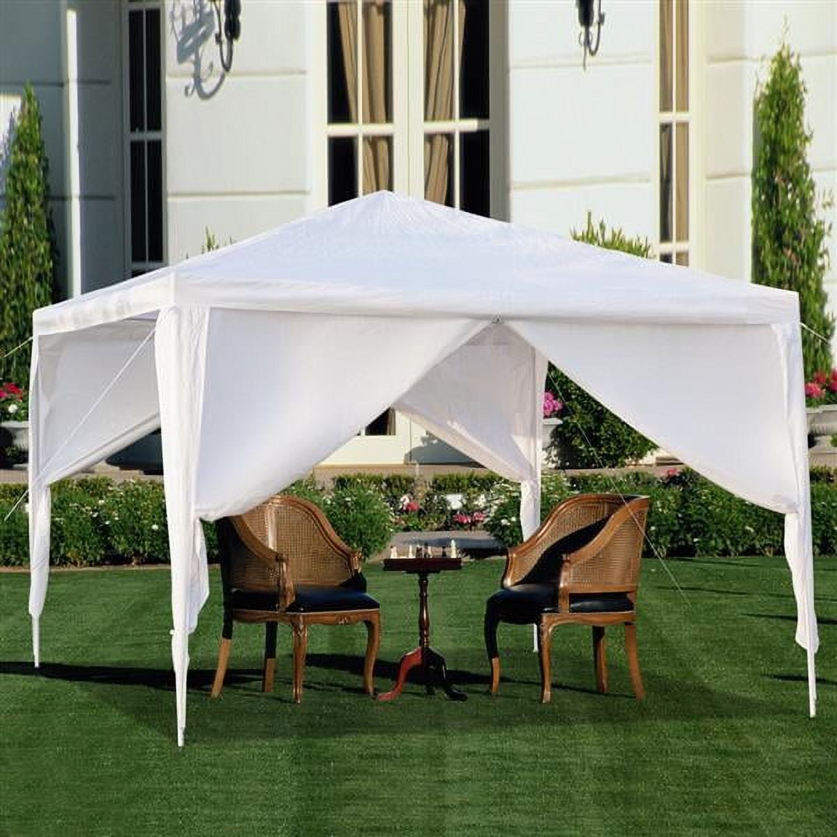 10'x10' Canopy Tents for Outside, Outdoor Gazebo BBQ Sunshade Shelter Pavilion, Outdoor tents for Party Wedding Catering Gazebo Garden Beach Camping Patio, White
