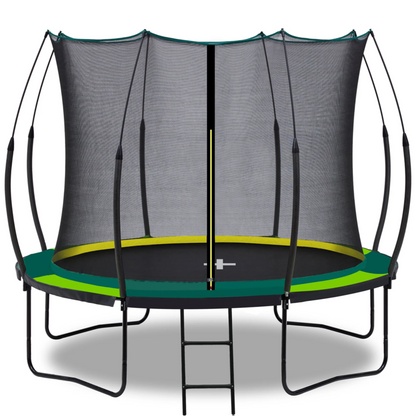 10ft Springfree Trampoline, Segmart Recreational Trampoline with Bungee Cords, 2024 Outdoor Trampoline with No Gap Design Zipper System, 600 LBS Weight Capacity Trampoline for Backyard Garden