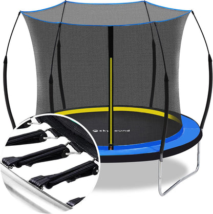 10ft Springfree Trampoline, Segmart Recreational Trampoline with Bungee Cords, 2024 Outdoor Trampoline with No Gap Design Zipper System, 600 LBS Weight Capacity Trampoline for Backyard Garden