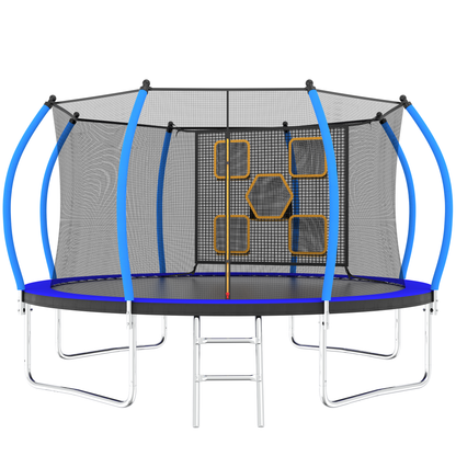 14Ft Trampoline for Kids & Adults, Segmart 2024 Upgraded Recreational Trampoline with Enclosure Net, Reinforced Design Outdoor Trampoline with 1000LBS Weight Capacity, Christmas Gifts for Boys/Girls