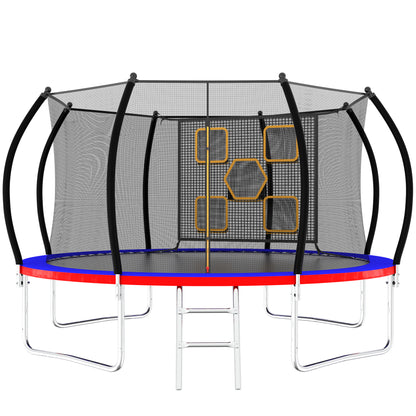 14Ft Trampoline for Kids & Adults, Segmart 2024 Upgraded Recreational Trampoline with Enclosure Net, Reinforced Design Outdoor Trampoline with 1000LBS Weight Capacity, Christmas Gifts for Boys/Girls