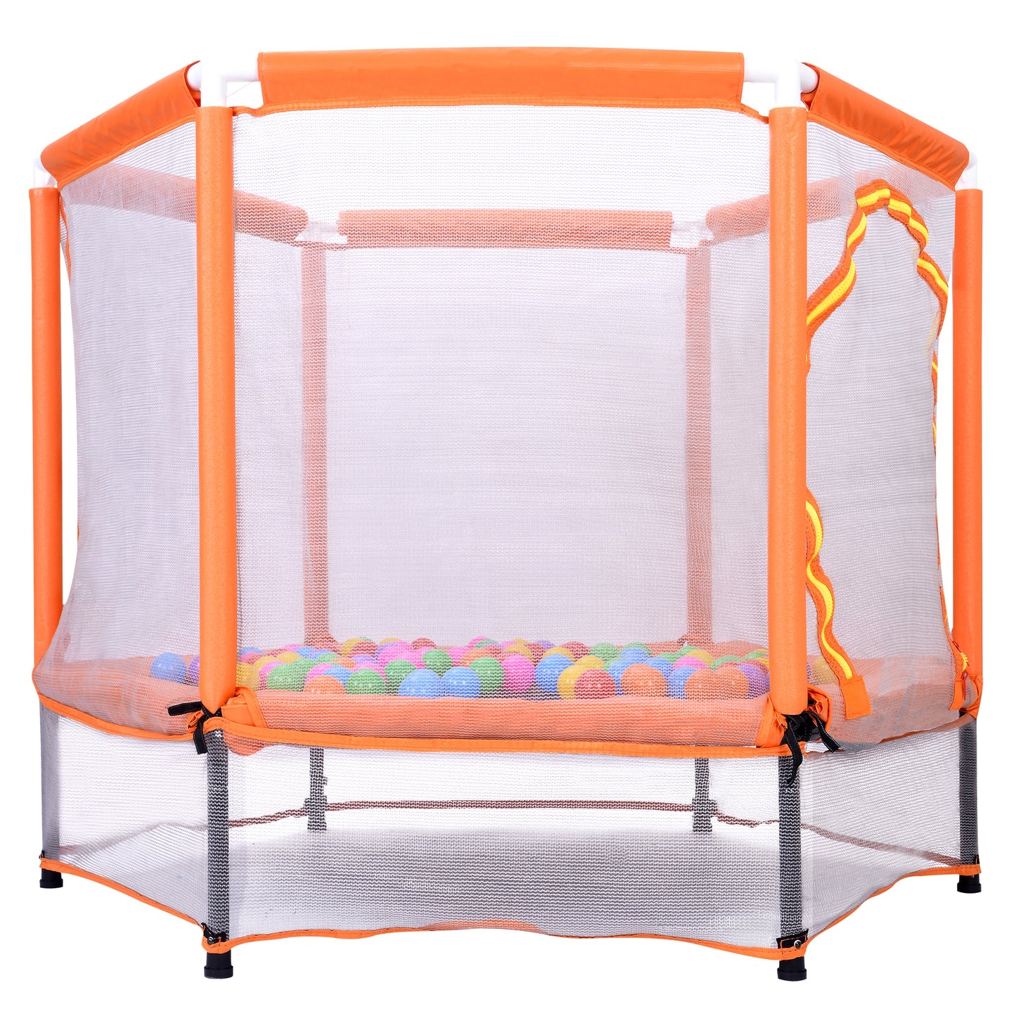 55'' Toddler Trampoline for Kids, SEGMART Kids Trampoline with Enclosure Net and Balls, Indoor Outdoor Mini Small Trampoline Birthday Gifts for Boy and Girls Age 3 Months and up