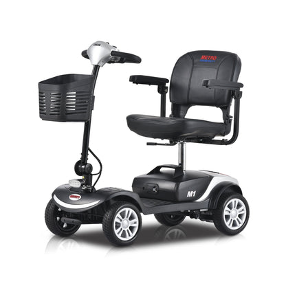 Outdoor Mobility Scooter for Senior, Heavy Duty Electric Scooters with 4 Wheel, Sliding Swivel Seat with Flip-Up Armrests for Adults, Easy Assembly, 300lbs