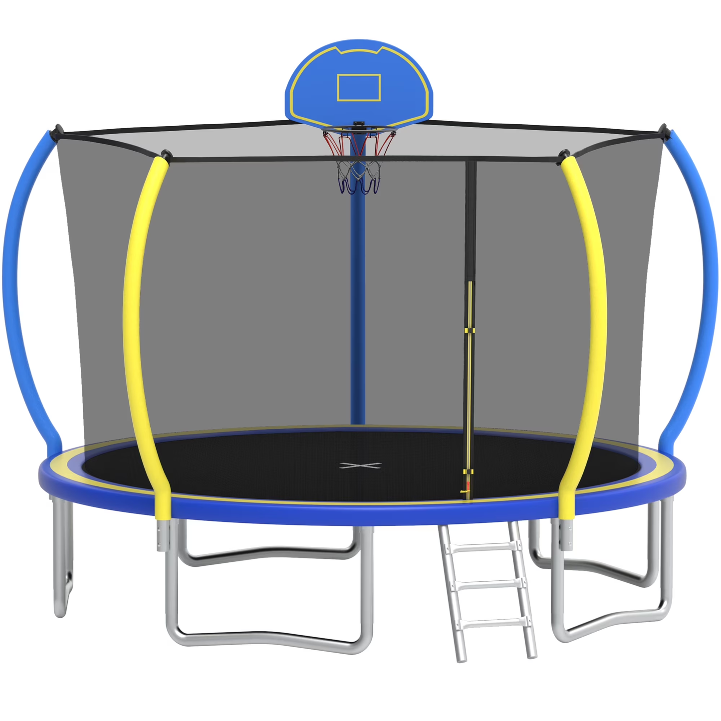 Segmart 12FT Trampoline with Enclosure Net & Basketball Hoop, Heavy Duty