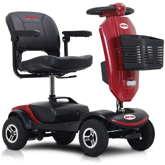 Segmart Mobility Scooter with Windshield, 300W Motor 4 Large Wheel Electric Scooter, 300lbs