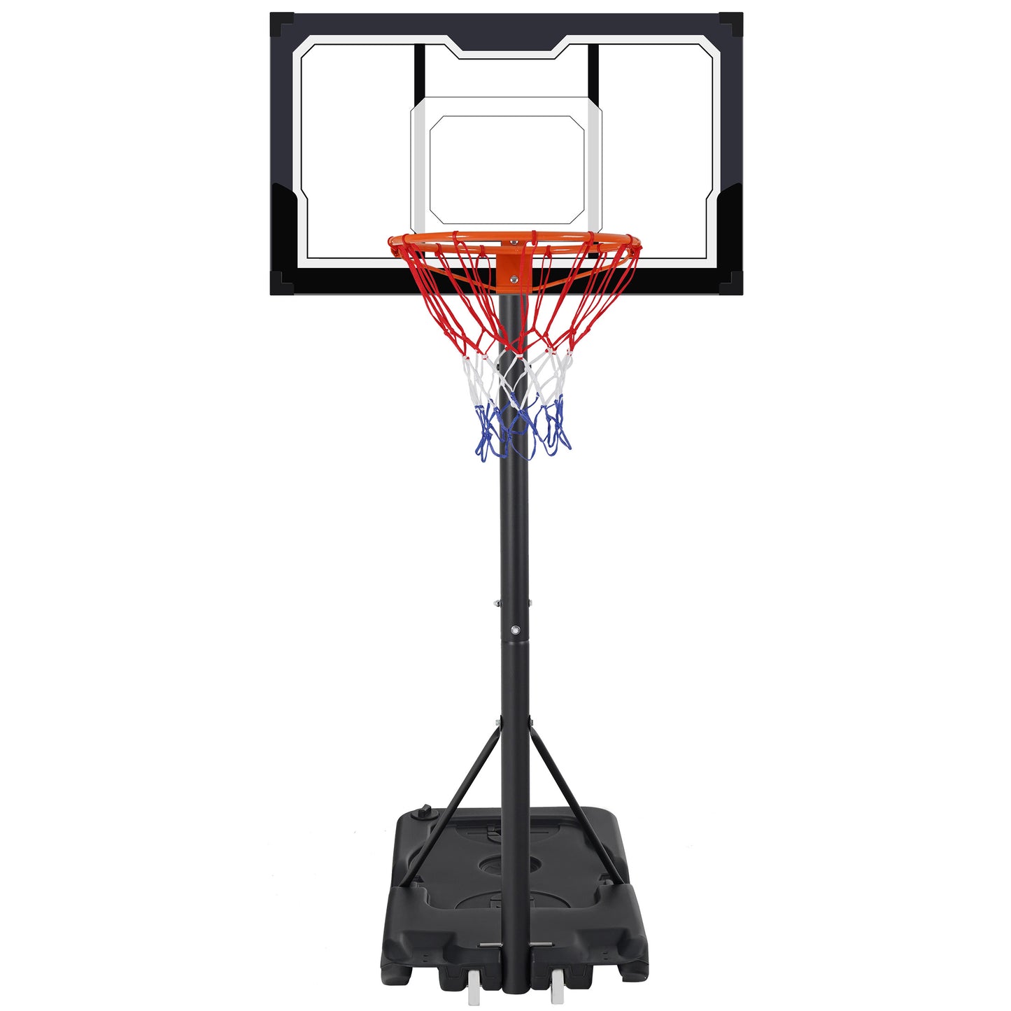 Portable Basketball Hoop Outdoor, SEGMART 3.3Ft-10Ft Height Adjustable Swimming Pool Basketball Hoop Goal System with PE Backboard for Kids Youth Adults Play in Backyard/Courts/Indoor