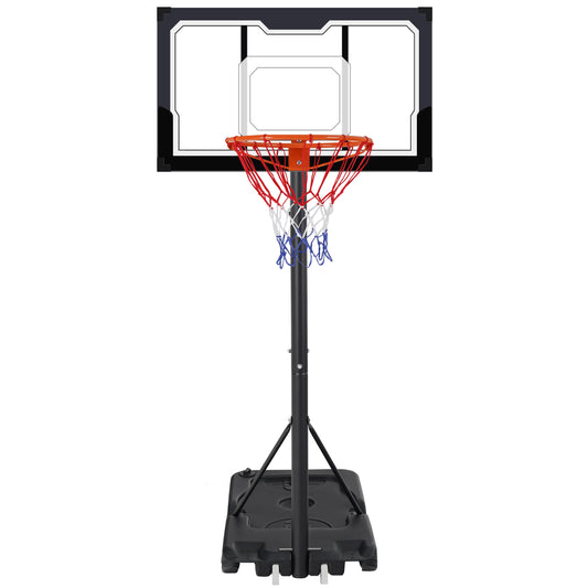 Portable Basketball Hoop Outdoor, SEGMART 3.3Ft-10Ft Height Adjustable Swimming Pool Basketball Hoop Goal System with PE Backboard for Kids Youth Adults Play in Backyard/Courts/Indoor
