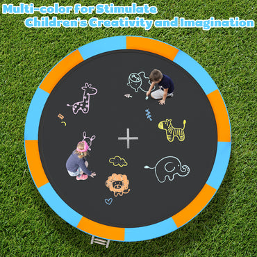 14FT Trampoline for Adults Kids, SEGMART Upgraded Kids Outdoor Trampoline with Basketball Hoop, Safety Enclosure Net, Heavy Duty Recreational Round Trampoline for Indoor Outdoor Backyard, Blue