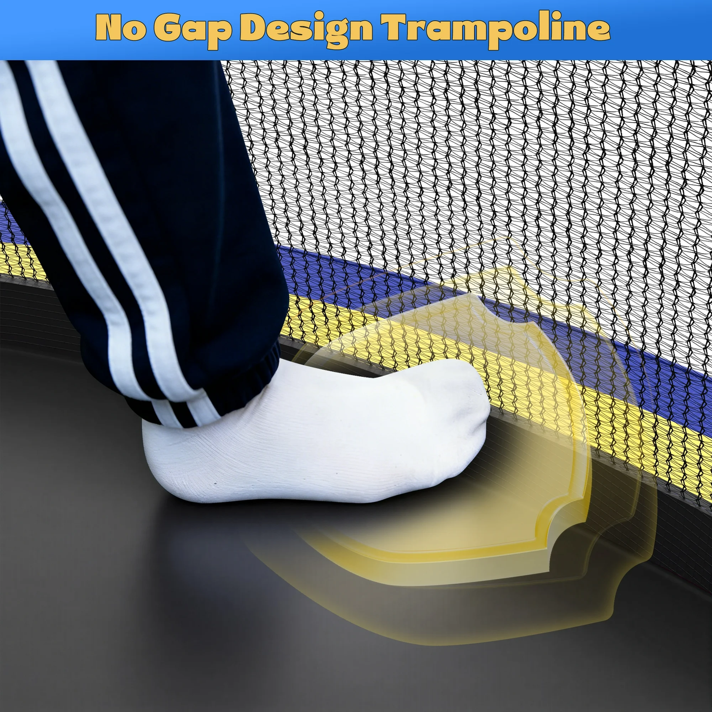 Segmart 10FT Trampoline with Enclosure Net & Basketball Hoop, Heavy Duty