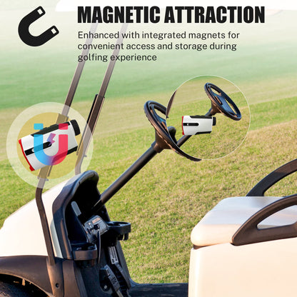 Segmart Golf Rangefinder with Slope, 900 Yards Laser Range Finder, 7X Magnification, Flag Lock Vibration, Continuous Scan, USB Rechargeable Rangefinder for Golf & Hunting