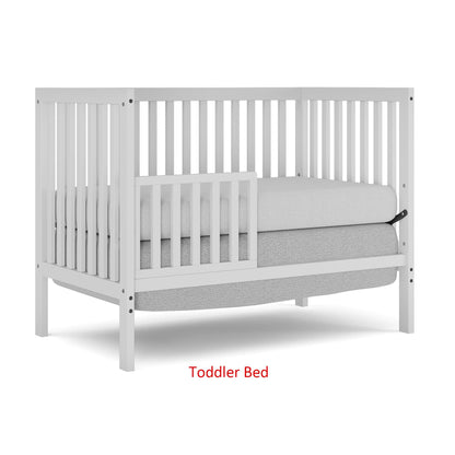 iRerts 5 In 1 Convertible Baby Crib, Wood Convertible Crib Toddler Bed with Wood Legs, Converts from Baby Crib to Toddler Bed, Fits Standard Full-Size Crib Mattress, Easy to Assemble, Black