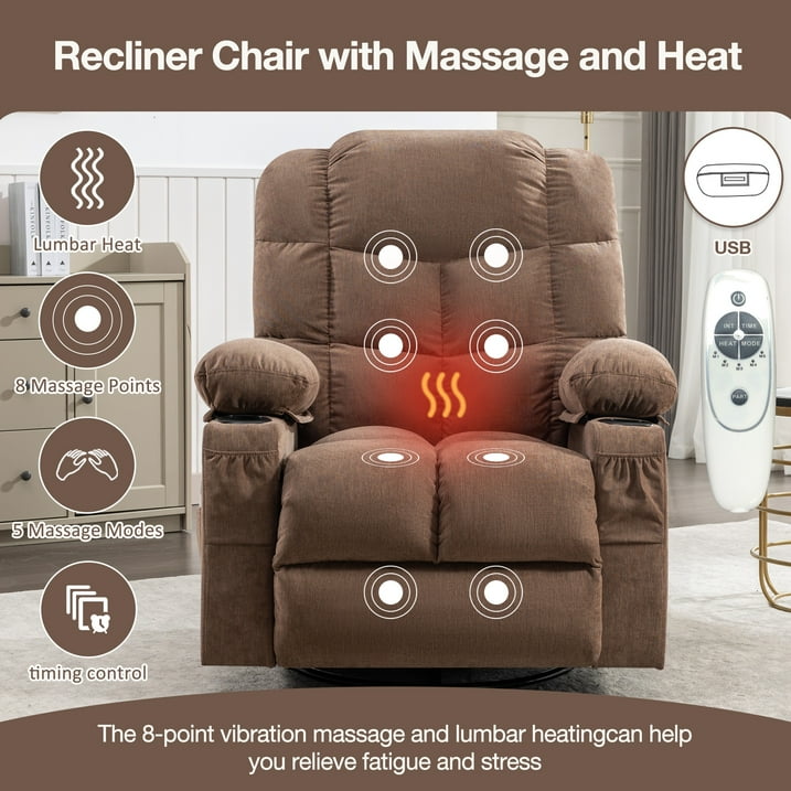 Lift Recliner Chair for Elderly and Disabled, Modern Living Room Electric Power with 3 Positions Lift, Remote Control and Storage Pockets, Ergonomic Plush Velvet Single Sofa Lounge, Brown, SS441