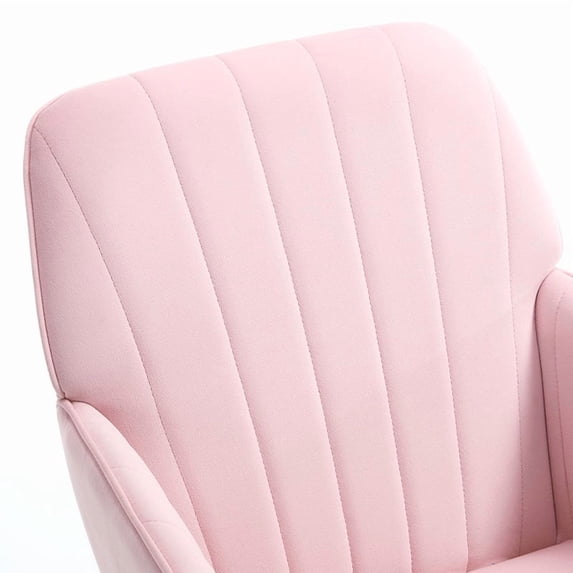 Office Chair with Memory Foam,Adjustable Swivel Desk Chair, Velvet Upholstered, Supportive Backrest for Home Office & Bedroom