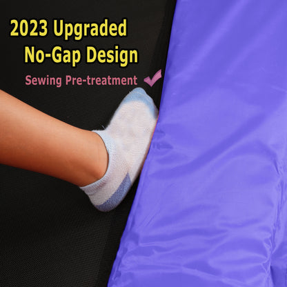Segmart 7FT Toddler Trampoline with Enclosure Net & Removable Slide