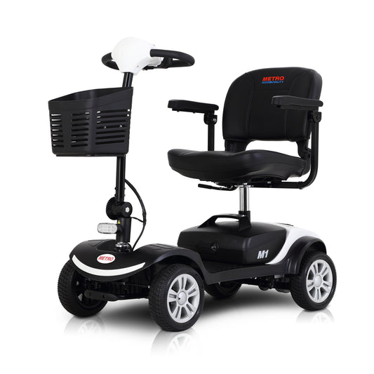 Mobility Scooter for Seniors, 300W Motor Compact Motorized Electric Scooter with Headlights, Anti-Tip wheels