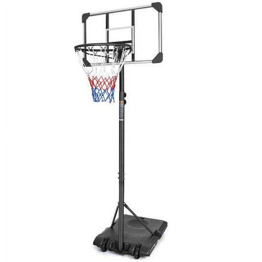 SEGMART Kids Basketball Hoop, 5.6 to 7ft Adjustable Height, Swimming Pool Basketball Hoop Outdoor 28in Backboard for Kids/Adults Indoor Outdoor