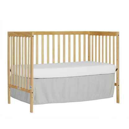 iRerts 5 In 1 Convertible Baby Crib, Wood Convertible Crib Toddler Bed with Wood Legs, Converts from Baby Crib to Toddler Bed, Fits Standard Full-Size Crib Mattress, Easy to Assemble, Black