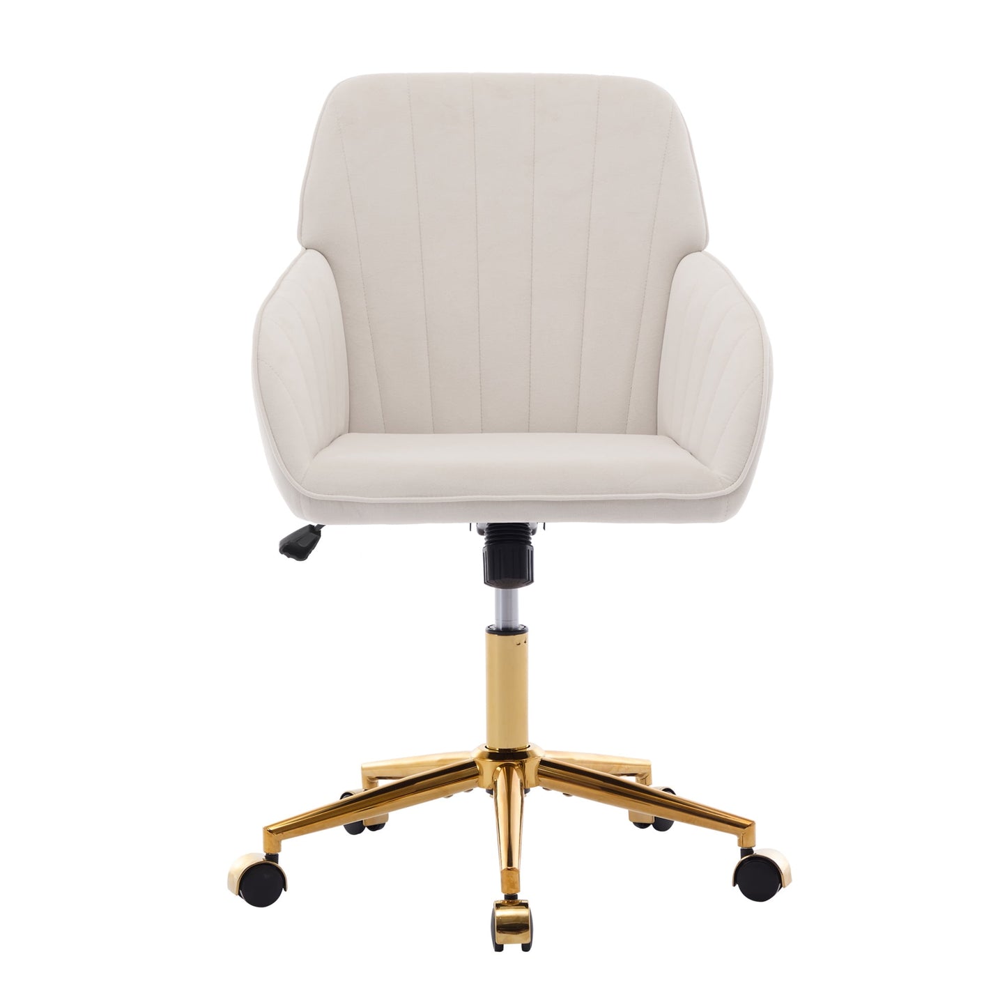 Office Chair with Memory Foam,Adjustable Swivel Desk Chair, Velvet Upholstered, Supportive Backrest for Home Office & Bedroom
