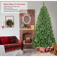 6ft Christmas Tree with 760 Tips Hinged Artificial Tree, Easy Setup for Indoor Holiday Decoration.