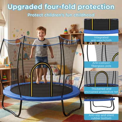 55" Kids Trampoline with Net, SEGMART Toddler Trampolines for Kids, Small Trampolines for Kids, Mini Trampolines for Kids Indoor, Indoor Trampoline for Toddlers, Baby Trampoline