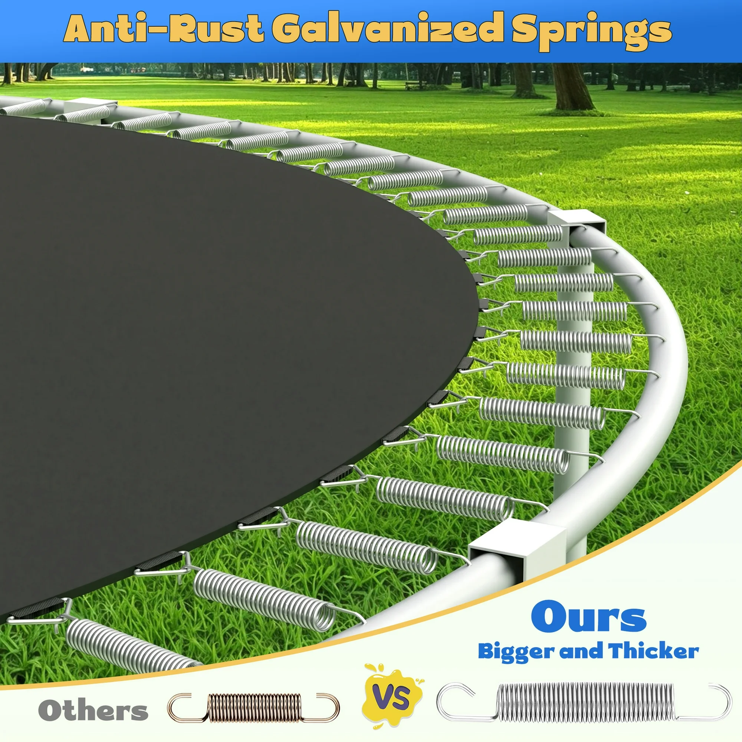 Segmart 10FT Trampoline with Enclosure Net & Basketball Hoop, Heavy Duty