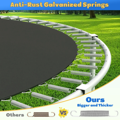 Segmart 10FT Trampoline with Enclosure Net & Basketball Hoop, Heavy Duty