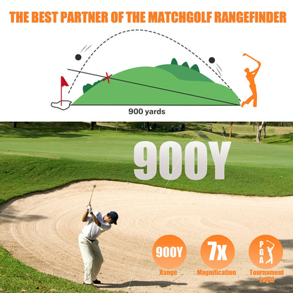 Segmart Laser Golf Rangefinder for Best Gift, 900 Yards 7X Magnification Clear View Laser Range Finder for Hunting, Slope Measurement for Golfers, Continuous Scan