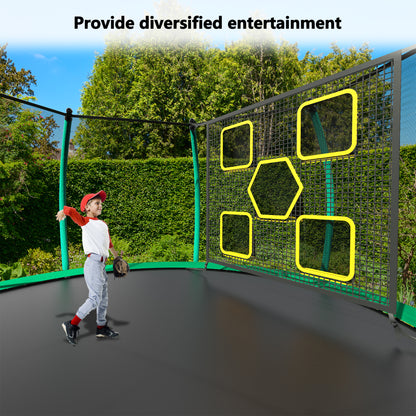 12Ft Trampoline for Kids & Adults, Segmart 2024 Upgraded Recreational Trampoline with Enclosure Net, Reinforced Design Outdoor Trampoline with 800LBS Weight Capacity, Birthday Gifts for Boys/Girls