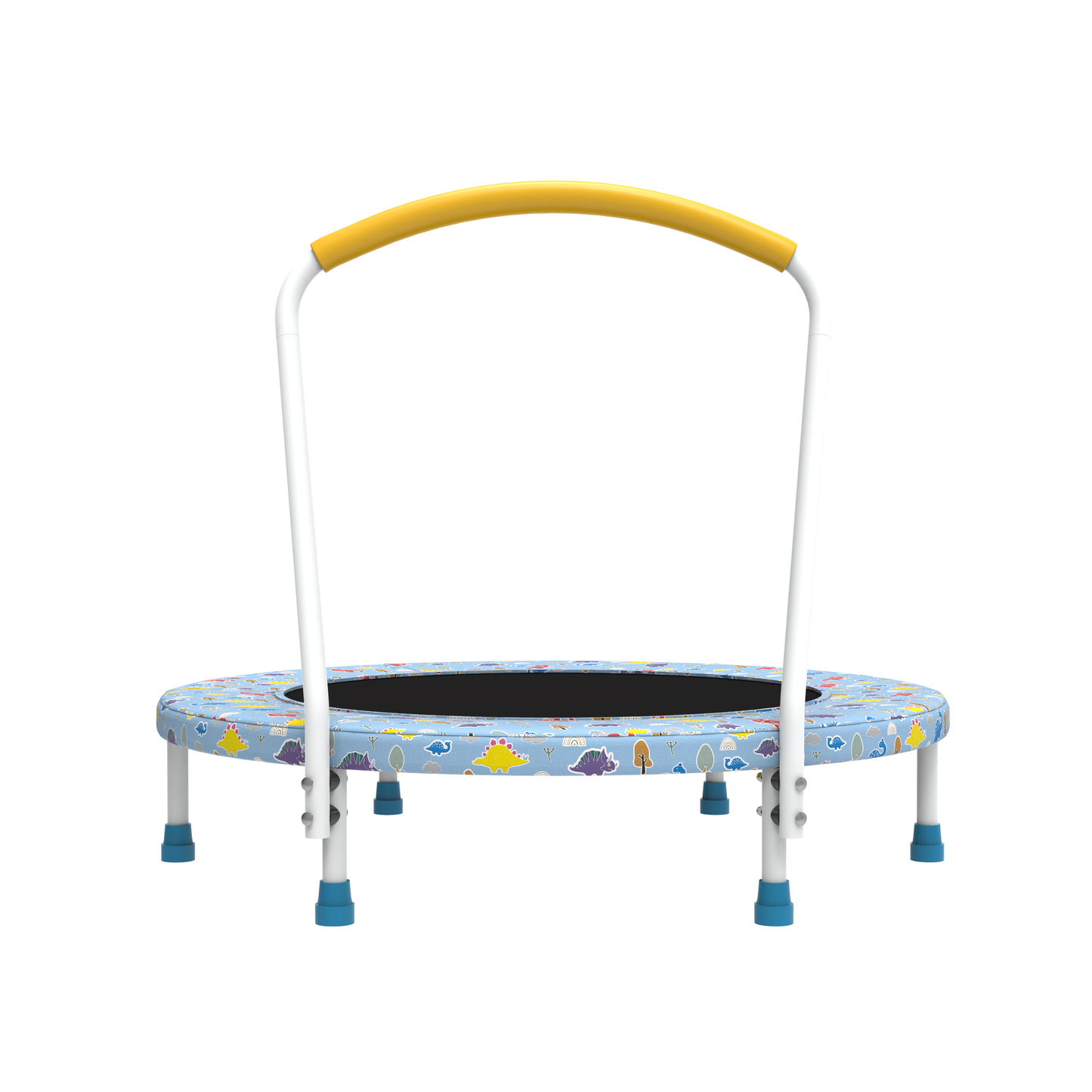 36" Mini Trampoline for Kids with Handle, Toddler Trampoline, Exercise Rebounder with Foam Handle, Indoor Trampoline, Kids Mini Trampoline, Small Rebounder Trampoline for Indoor and Outdoor Use