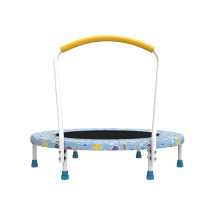 28" Mini Trampoline for Kids with Handle, Toddler Trampoline, Exercise Rebounder with Foam Handle, Indoor Trampoline, Kids Mini Trampoline, Small Rebounder Trampoline for Indoor and Outdoor Use