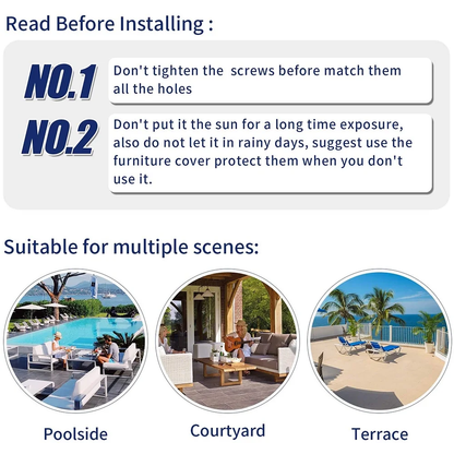 Segmart 4-Piece Rattan Wicker Sofa Set with Cushions, Glass Table & Storage Box