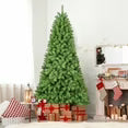 6ft Christmas Tree with 760 Tips Hinged Artificial Tree, Easy Setup for Indoor Holiday Decoration.