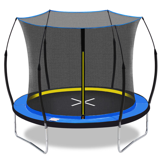 Springless Trampoline for Kids and Adults, Segmart 8Ft Outdoor Trampoline with Bungee Cords, 600lbs Weight Capacity Trampoline with No-Gap Design, 2024 Upgraded Silent Trampoline for Backyard Garden