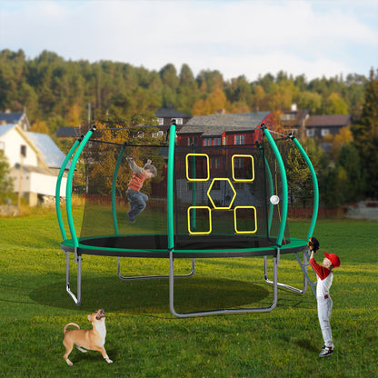 14Ft Trampoline for Kids & Adults, Segmart 2024 Upgraded Recreational Trampoline with Enclosure Net, Reinforced Design Outdoor Trampoline with 1000LBS Weight Capacity, Christmas Gifts for Boys/Girls