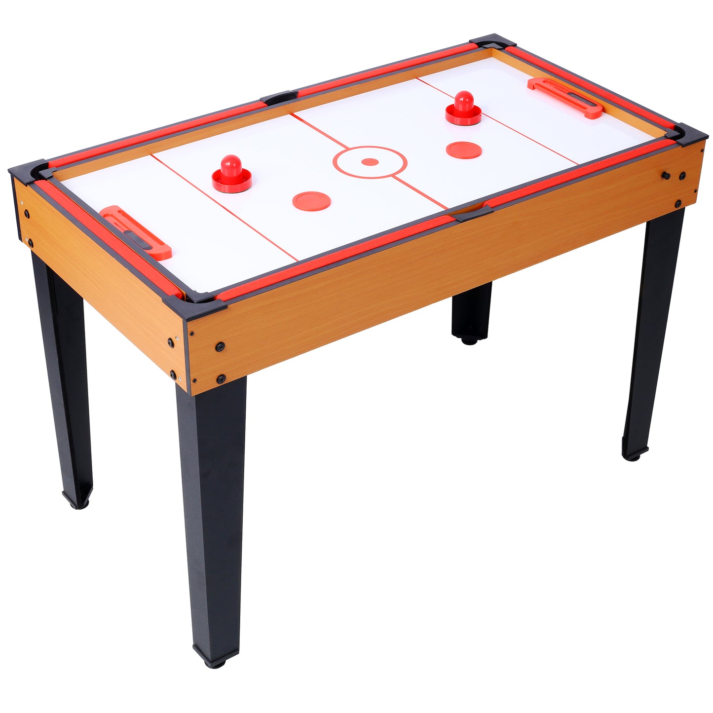 Multi Game Table for Family Game Room, 5-in-1 Combo Game Table Set for Kids and Adults, Combination Game Table Includes Foosball Table, Pool Billiards, Air Hockey, Table Tennis & Basketball Arcade