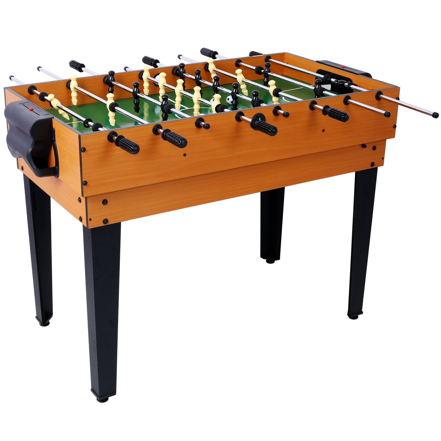 Multi Game Table for Family Game Room, 5-in-1 Combo Game Table Set for Kids and Adults, Combination Game Table Includes Foosball Table, Pool Billiards, Air Hockey, Table Tennis & Basketball Arcade