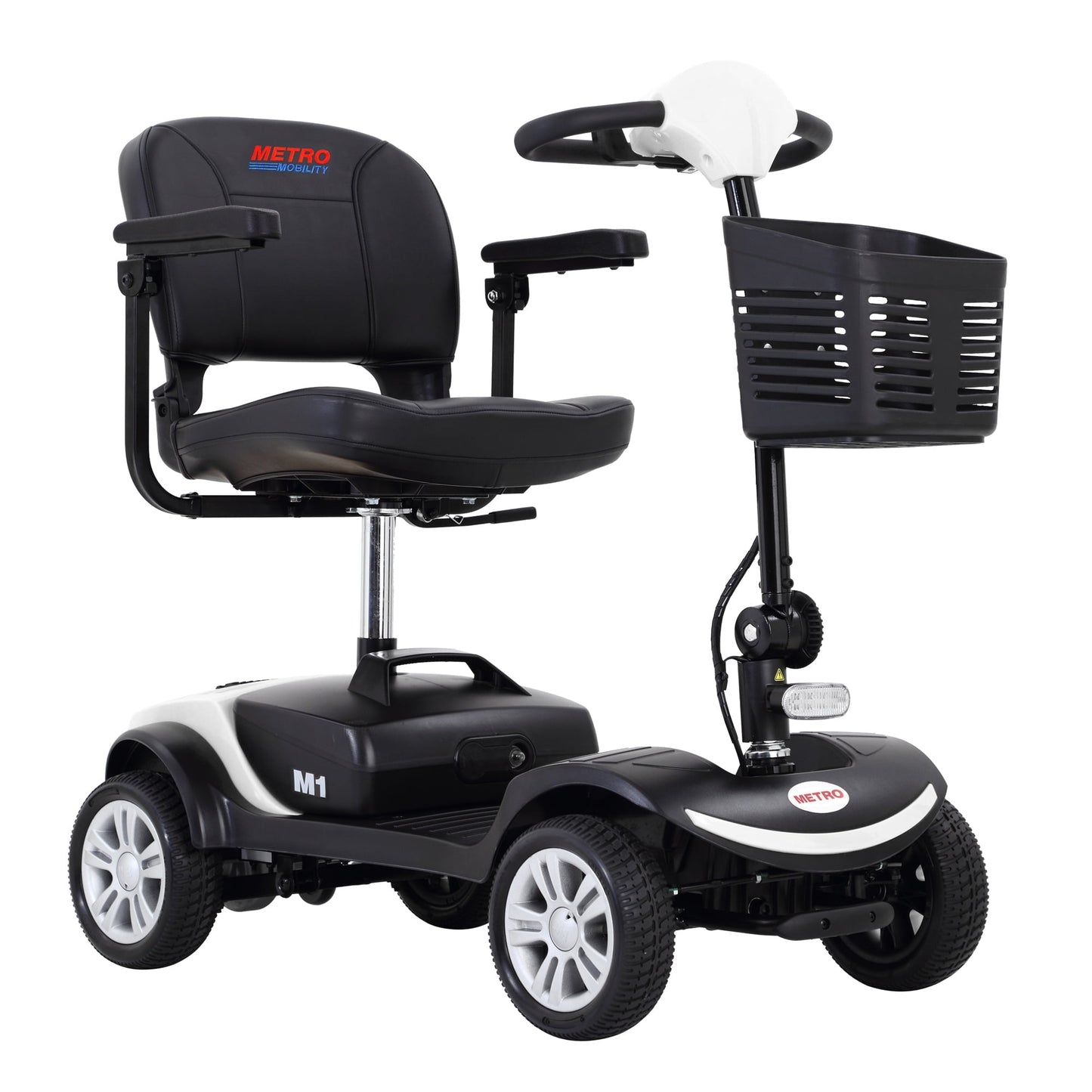 Compact Mobility Scooters for Senior, SEGMART Heavy Duty Electric Scooters with 300W Motor, Motorized Scooter with Detachable Basket, Outdoor Scooter With Anti-Tip Tires, Blue, S8670