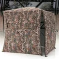 Hunting Blind 360 Degree See Through for 2-3 Person, Pop Up Camouflage Tent with 4 Side Windows, Portable Concealed Shelter Hunting Tent with Carrying Bag, Ground Blind for Turkey Deer hunting